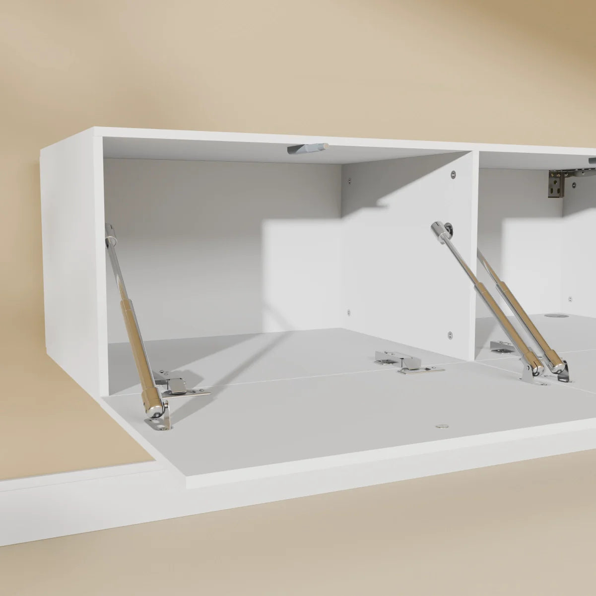 Mora TV Unit Cabinet | Floating or Standing | 200 cm White