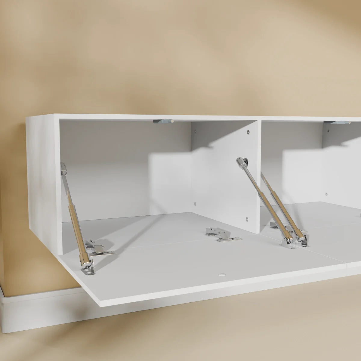 Mora TV Unit Cabinet | Floating or Standing | 300 cm White