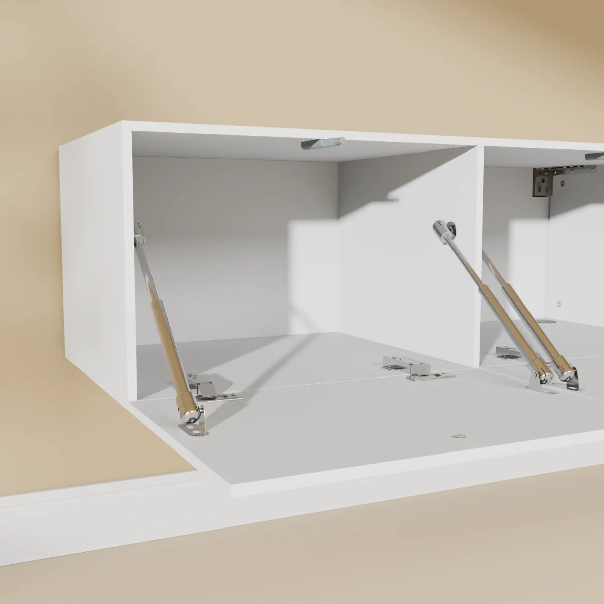 Mora TV Unit Cabinet | Floating or Standing | 180 cm White