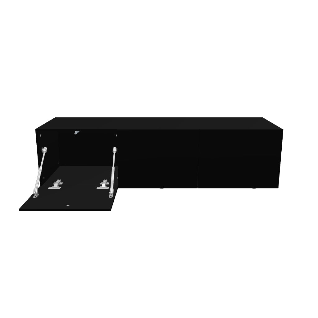 Mora TV Unit Cabinet | Floating or Standing | 120 cm Black