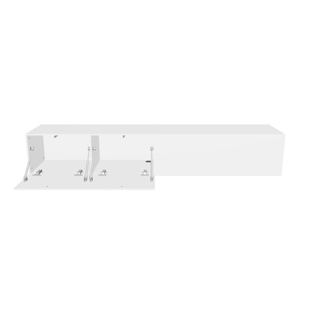 Mora TV Unit Cabinet | Floating or Standing | 180 cm White