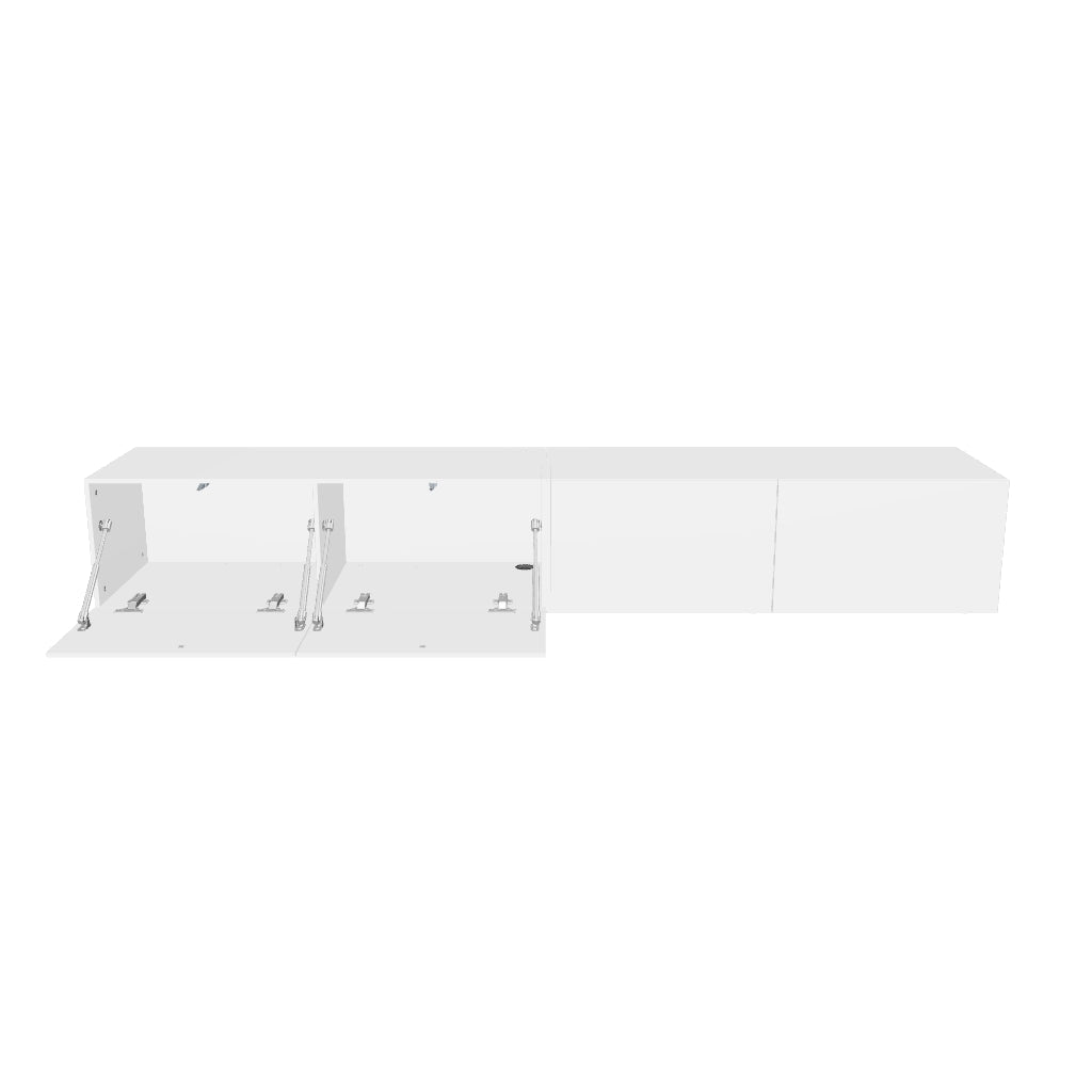 Mora TV Unit Cabinet | Floating or Standing | 200 cm White
