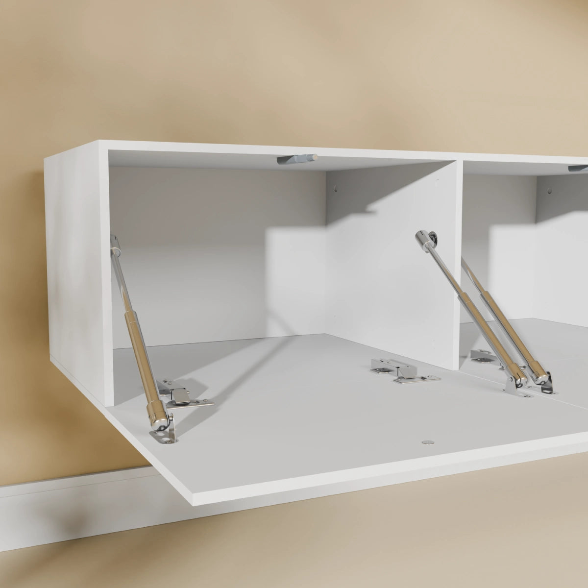 Mora TV Unit Cabinet | Floating or Standing | 280 cm White